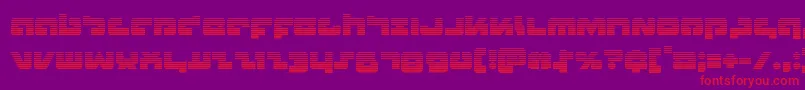 Boomstickgrad Font – Red Fonts on Purple Background