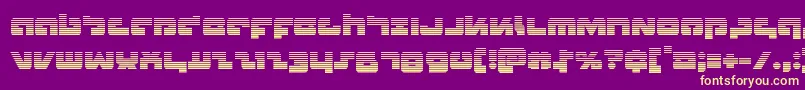 Boomstickgrad Font – Yellow Fonts on Purple Background