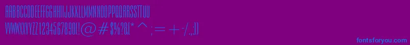 Шрифт EmpireBt – синие шрифты на фиолетовом фоне