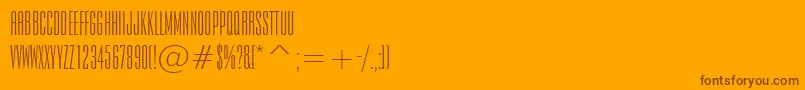 EmpireBt Font – Brown Fonts on Orange Background