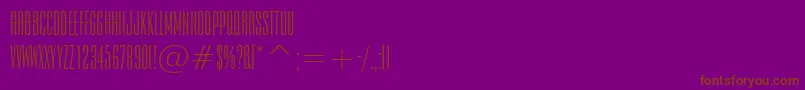 EmpireBt-Schriftart – Braune Schriften auf violettem Hintergrund