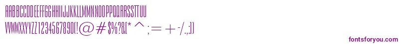 フォントEmpireBt – 白い背景に紫のフォント