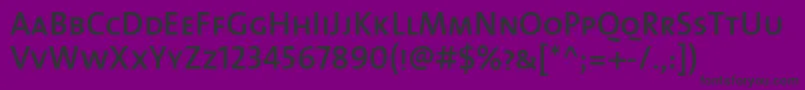 ThemixsemiboldCaps Font – Black Fonts on Purple Background