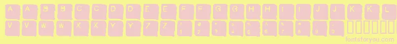 SkanheadLite Font – Pink Fonts on Yellow Background