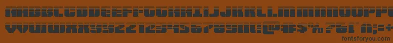 Подробнее о шрифте Warpthrusterhalf Шрифт Warpthrusterhalf – чёрные шрифты на коричневом фоне