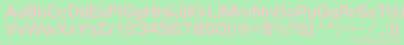 EvropaB Font – Pink Fonts on Green Background