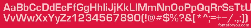 More about EvropaB Font EvropaB Font – Pink Fonts on Red Background