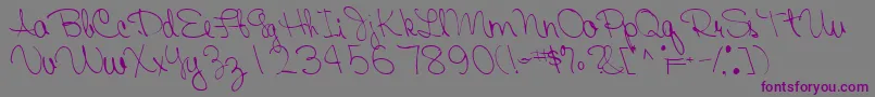 FairRegularTtnorm Font – Purple Fonts on Gray Background