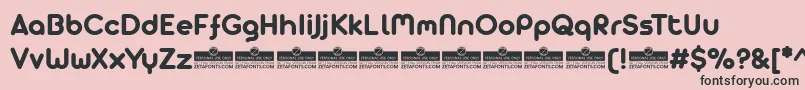 AristaProAlternateBoldTrial Font – Black Fonts on Pink Background