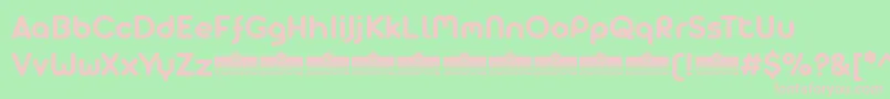 AristaProAlternateBoldTrial Font – Pink Fonts on Green Background