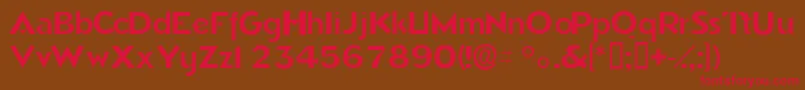 Tricornessk Font – Red Fonts on Brown Background
