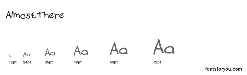 AlmostThere Font Sizes