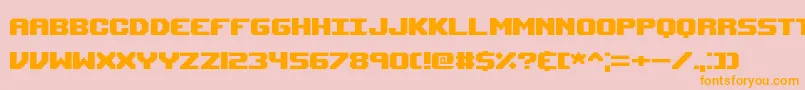 Upheavalpro Font – Orange Fonts on Pink Background