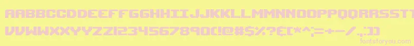 Upheavalpro Font – Pink Fonts on Yellow Background