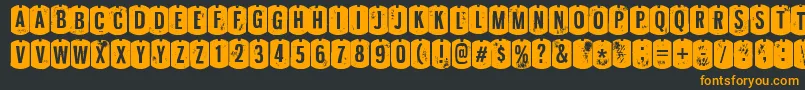 NyxaliRegular Font – Orange Fonts on Black Background