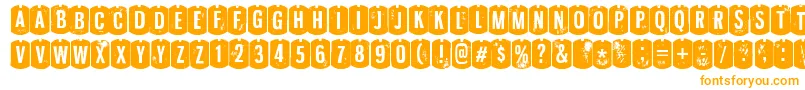 NyxaliRegular Font – Orange Fonts on White Background