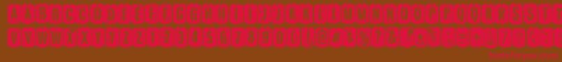 NyxaliRegular Font – Red Fonts on Brown Background