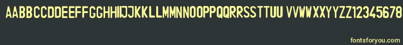 IndonesiaLicensePlate Font – Yellow Fonts on Black Background
