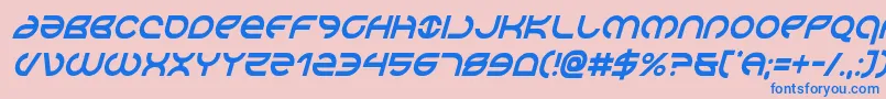 Aetherfoxcondital Font – Blue Fonts on Pink Background