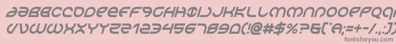 Fonte Aetherfoxcondital – fontes cinzas em um fundo rosa