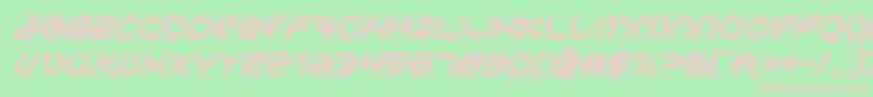 Aetherfoxcondital Font – Pink Fonts on Green Background