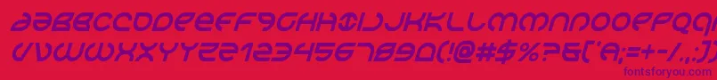 Aetherfoxcondital Font – Purple Fonts on Red Background