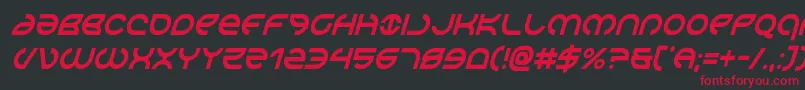 Police Aetherfoxcondital – polices rouges sur fond noir