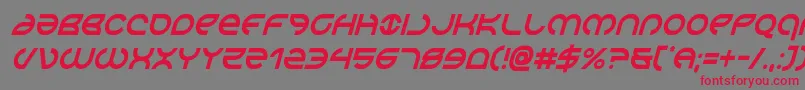 Aetherfoxcondital Font – Red Fonts on Gray Background