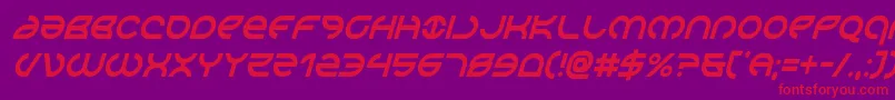 Aetherfoxcondital Font – Red Fonts on Purple Background