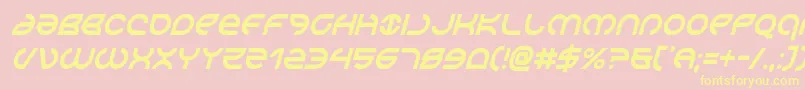 Aetherfoxcondital Font – Yellow Fonts on Pink Background