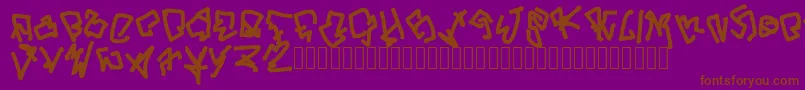 ButYouCanGetFucked Font – Brown Fonts on Purple Background