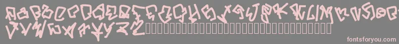 Шрифт ButYouCanGetFucked – розовые шрифты на сером фоне