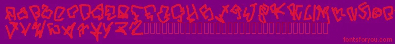 ButYouCanGetFucked Font – Red Fonts on Purple Background