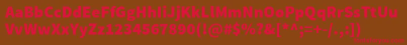 SourcesansproBlack Font – Red Fonts on Brown Background