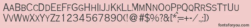 More about CoppersmalldbNormal Font CoppersmalldbNormal Font – Black Fonts on Pink Background