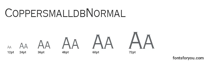CoppersmalldbNormal Font Sizes