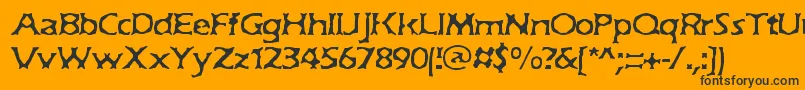 JekyllBrk Font – Black Fonts on Orange Background