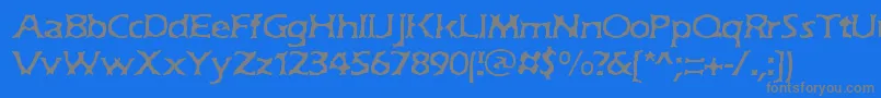 Czcionka JekyllBrk – szare czcionki na niebieskim tle