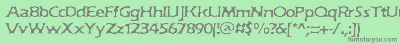 JekyllBrk Font – Gray Fonts on Green Background