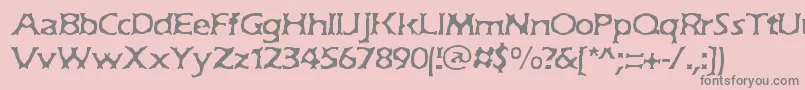 JekyllBrk Font – Gray Fonts on Pink Background