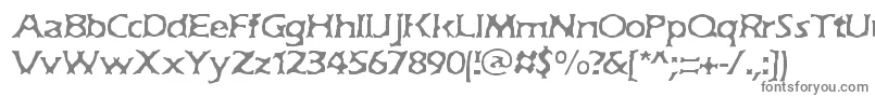 フォントJekyllBrk – 白い背景に灰色の文字