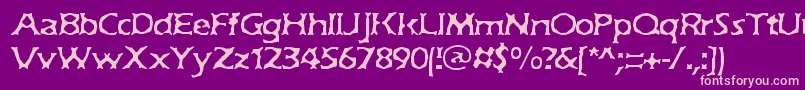 JekyllBrk Font – Pink Fonts on Purple Background