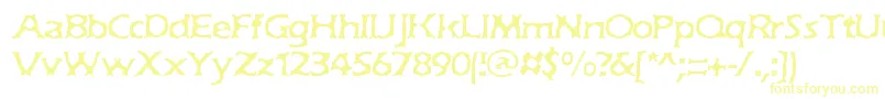 JekyllBrk Font – Yellow Fonts on White Background