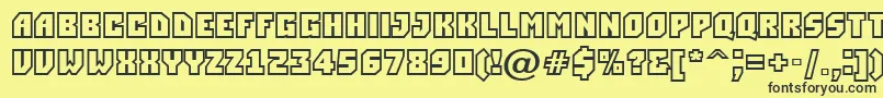 Simplerclg Font – Black Fonts on Yellow Background