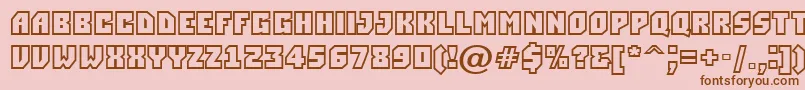 Simplerclg Font – Brown Fonts on Pink Background