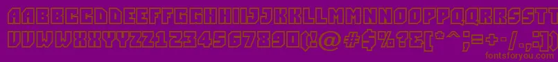 Simplerclg Font – Brown Fonts on Purple Background