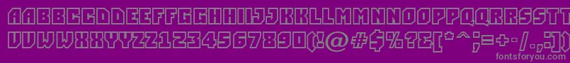 Simplerclg Font – Gray Fonts on Purple Background