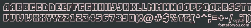 Simplerclg Font – Pink Fonts on Black Background