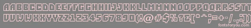 Simplerclg Font – Pink Fonts on Gray Background