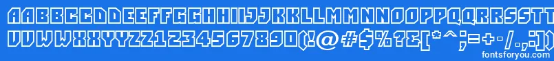 Simplerclg Font – White Fonts on Blue Background